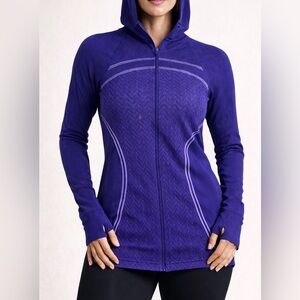 Athleta Purple and Light Yellow Performance Jacket
